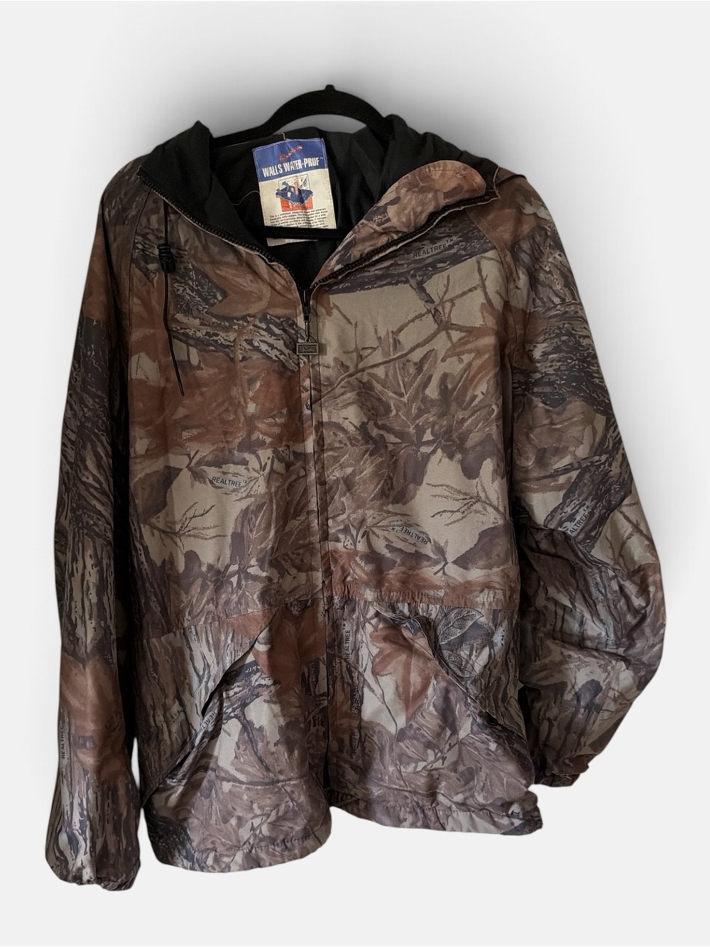 Walls Men’s Hooded Camo Jacket - Brown/Green